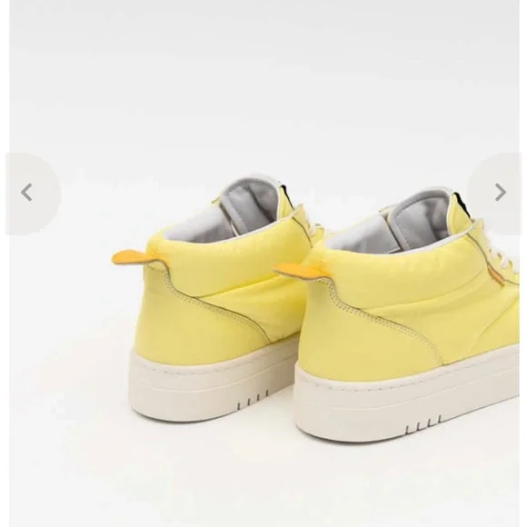 ONCEPT Los Angeles High top Sneakers Pale Lime New - Picture 3 of 8